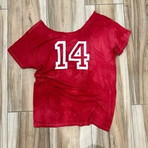 NWT MAP Limited Edition off the shoulders T-Shirt with Number 14